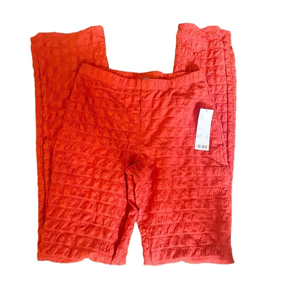 Urban Outfitters Pants - Urban Outfitters Shirred Pant in Orange-Red